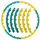 Обруч массажный хула хуп Hula Hoop SP-Sport 3964 диаметр 100см Green-Yellow - изображение 1