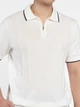 Поло чоловіче біле трикотажне Arber Polo knit Zipper MSS N-A L зріст 4 білий (M09.50.00.622) - изображение 4