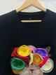 Женское платье-футболка макси Цветочный кот Modna KAZKA MKSH2457/1 - 42/44, Чорний - изображение 5