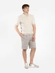 Поло чоловіче бежеве трикотажне Arber Polo knit Zipper MSS N-A L зріст 4 бежевий (M09.51.60.622) - зображення 2