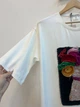 Женское платье-футболка макси Цветочный кот Modna KAZKA MKSH2457/1 - 58/60, Айворі - изображение 3