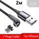Магнітний кабель Essager 540° Rotate 3A Fast Charging Grey / 7pin / 2 м / 1 конектор Lightning - зображення 1