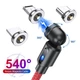 Усиленный Магнитный кабель USB Type-C для зарядки 360°+180° Красный 1метр, 2.4A - изображение 2