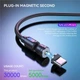 Усиленный Магнитный кабель USB Type-C для зарядки 360°+180° Красный 1метр, 2.4A - изображение 6