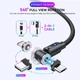 Усиленный Магнитный кабель USB Type-C для зарядки 360°+180° Красный 1метр, 2.4A - изображение 8