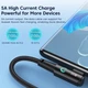 Кутовий Кабель для заряджання та передачі даних Toocki 90 Degree black / 5A / 100W / USB Type-C to USB Type-C / 2м - зображення 6