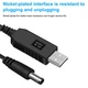 Кабель Fonken для роутера от павербанка - повышающий переходник USB - DC 12V DC 5.5x2.1mm / 1м - изображение 6