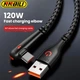 Кутовий Кабель для зарядки "NNBILI 90°" Black 120W / 6A/ USB Type-A to USB Type-C / 1.5 метра - зображення 4