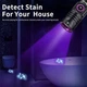 Ультрафиолетовый фонарик AloneFire SV143 с чёрным фильтром / 365нм / 15W / 3 светодиода / С аккумулятором и кабелем TYPE-C - изображение 4