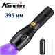Ультрафиолетовый влагозащищённый фонарик "AloneFire E17 UV" 395nm 5W / зум / линза / UV LED - изображение 1