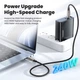 Кабель Toocki 240W (48V/5А) PD3.1 для заряджання та передачі даних, Type-C to Type-C, BLACK, 2м - зображення 2