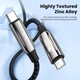 Кабель Toocki 240W (48V/5А) PD3.1 для заряджання та передачі даних, Type-C to Type-C, BLACK, 2м - зображення 4
