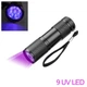 Фонарь ультрафиолетовый 9 LED UV / УФ фонарик / 395-400 нм / фонарь UV LED / плюс батарейки - изображение 7
