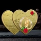 Сувенирная монета сердце "Love Forever And Ever" 40мм в футляре — подарок для влюблённых, свадьба, годовщина - изображение 4