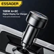 Автомобильное зарядное устройство Essager(FSJ-008) 105W с дисплеем / Black / Car Charger USB-A Type-C - изображение 5