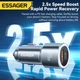 Автомобильное зарядное устройство Essager (ES-CC16) 89W / PD QC 3.0 / Gray / Car Charger USB-A Type-C - изображение 8