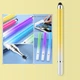 Универсальный Емкостный Стилус 2 в 1 Touch Pen Жёлтый для телефона планшета сенсорного экрана - изображение 2