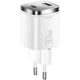 Сетевое зарядное устройство Essager 33W GaN (ES-CD45W) / Display / Type-C + USB A / White - изображение 5