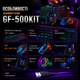 Игровой комплект Hurricane GF-500Kit клавиатура + мышь + гарнитура + коврик - изображение 4