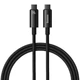 Кабель Baseus Tungsten Gold Fast Charging Data Cable Type-C to Type-C 240W 2m Black - зображення 1