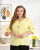 Блуза женская льняная желтая 48-50 р5690А.1523 - изображение 4