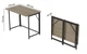 Стол трансформер раскладной Слай Ferrum-decor 75x100x60 Черный металл ДСП Дуб Сонома 16 мм (SLY1003) - изображение 2