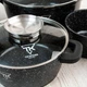 Набор посуды 10 предметов с гранитным антипригарным покрытием Top Kitchen черный (TK00020) - изображение 6