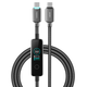 Кабель USB YOKI MONITOR YK-CAMO924L2 Series Type-C to Type-C 240W (48V/5A) 2m с LED-дисплеем для зарядки и передачи данных до 480Mbps Black - изображение 1