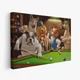Интерьерная картина Собаки играют в бильярд, Артур Сарнофф, Arthur Sarnoff, Dogs Playing Pool, 28×42 см (id4196) - изображение 2