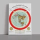 Інтер'єрна картина Карта Глісона, пласка Земля, Alexander Gleason, Flat Earth Map (1892), 106×75 см (id6151) - зображення 1