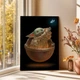 Интерьерная картина Малыш Йода и и бабочка, Грогу, Мандалорец, Baby Yoda, Mandalorian, Star Wars, 60×43 см (id3963) - изображение 3