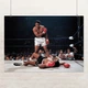 Постер Мохаммед Али и Сонни Листон, Muhammad Ali, бокс, культовое фото, A0 75×106 см (id1917) - изображение 1