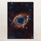 Постер Туманность Улитка, галактика, Helix Nebula, Хаббл, космос, A3 42×30 см (id0566) - изображение 1