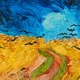 Інтер'єрна картина Пшеничне поле з круками, Вінсент ван Гог, Vincent van Gogh, Wheatfield, 29×60 см (id6659) - зображення 4