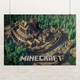 Постер Майнкрафт, Minecraft, город с замком, A3 30×42 см (id2364) - изображение 1