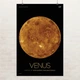 Постер Венера, Venus, NASA, НАСА, космос, астрономия, A3 42×27 см (id7150) - изображение 1