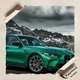 Постер BMW M3 Sedan (G80) Competition, авто постер, A3 28×42 см (id7252) - изображение 4