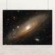 Постер Галактика (туманность) Андромеды, Andromeda Galaxy, космос, астрономия, A3 30×42 см (id6722) - изображение 1