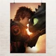 Постер Как приручить дракона 3, Икинг и Беззубик, How to Train Your Dragon 3 (2019), A1 85×60 см (id3262) - изображение 1