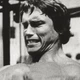 Інтер'єрна картина Арнольд Шварценеггер, тренування зі штангою, Arnold Schwarzenegger (1975), бодібілдер, 26×42 см (id0447) - зображення 3