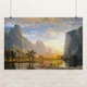 Постер Альберт Бирштадт, Долина Йосемити, Калифорния, Albert Bierstadt, репродукция картины, A3 28×42 см (id7003) - изображение 1
