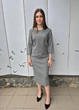 Платье женское миди с узором Zemal Серое 15576 L (укр 48) - изображение 4