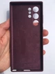 Чехол противоударный силиконовый Silicone Cover для Samsung Galaxy S22 Ultra (S908) Burgundy - изображение 8