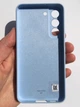 Чехол силиконовый противоударный Silicone Cover для Samsung Galaxy S22 (S901) Blue - изображение 8