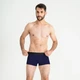 Чоловічі анатомічні труси - боксери MAN's SET Intimate 2.1 Black Series темно-сині чоловічі з анатомічною кишенею бавовняна білизна преміум-класу комфортні боксери для щоденного носіння середня посадка бавовняні зменшує тертя L - зображення 2