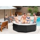 Надувной джакузи Intex 28458 PureSpa 201х71 см черный 4-местный с хлоратором и гидромассажем (9-163-28458) - изображение 4