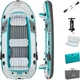 Надувная лодка Bestway 65159 Adventure Elite X5 Raft set серая пятиместная до 600 кг с веслами и ручным насосом 364х166х45 см (9-163-65159 BW) - изображение 5