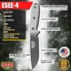 Ніж туристичний для польової кухні ESEE Model 4 Black Grey Micarta ESEE-4P-B - изображение 9