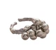 Кільце Fashion Jewelry з кульками/намистинами універсальний регульований розмір сріблястий колір (SVS) - зображення 3