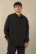 Льняная рубашка мужская v.1 Black 6XL - изображение 1